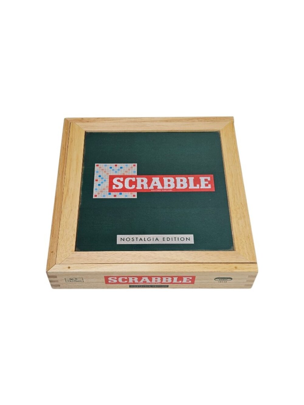 Scrabble Nostalgia Edition Board Game COMPLETE Wooden Box